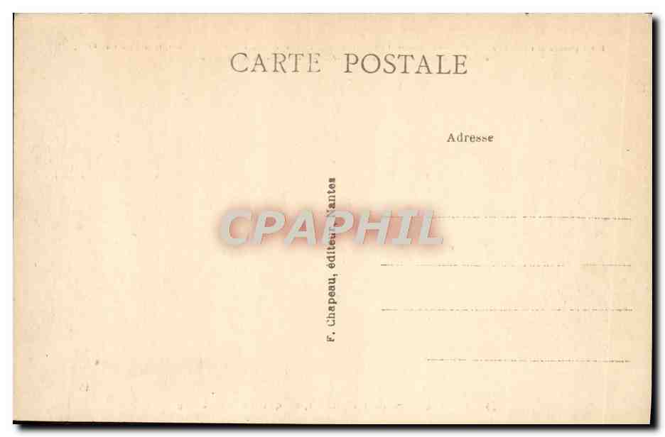 CPA Nantes La Gare d'Orleans au Qual de Rlchebourg — Rückseite