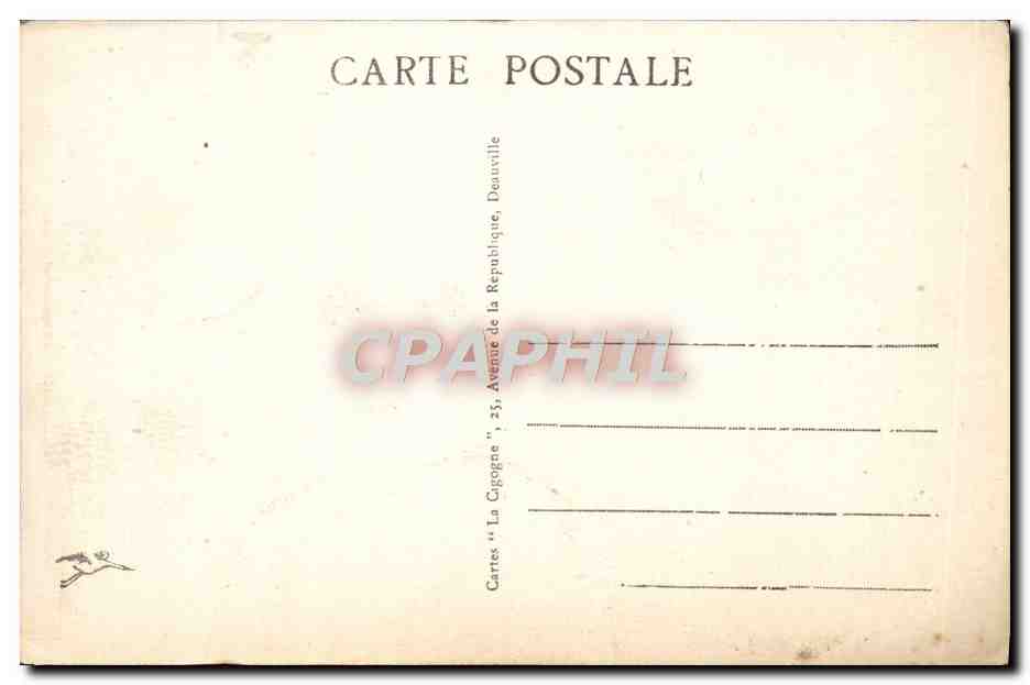 CPA Deauville La Plage Fleurie Place Et Hotel Morny Quincaillerie — Verso