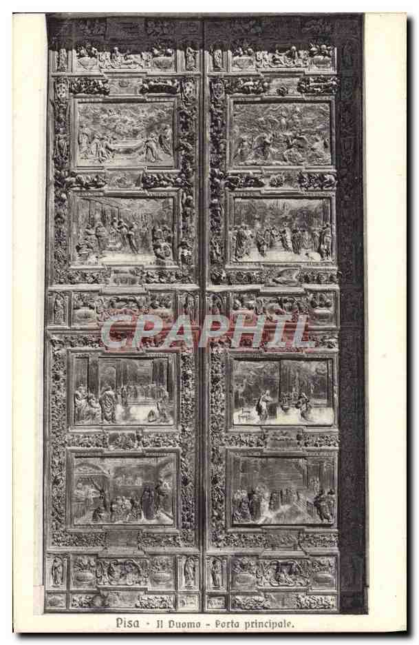 CPA Pisa Duomo Porta Principale