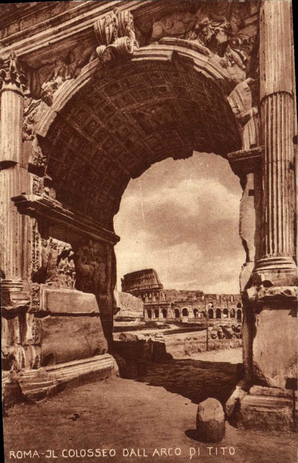 CPA Roma Colosseo Dall Arco Di Tito