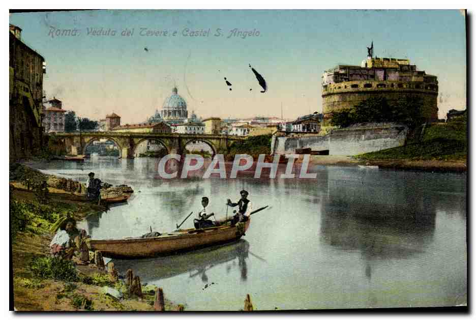 CPA Roma Veduta Del Tevere E Castel S Angelo
