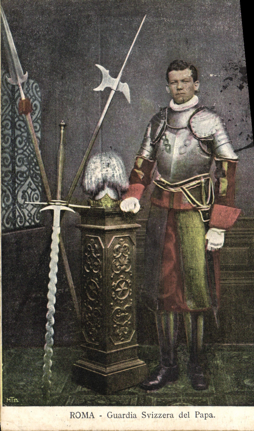 CPA Roma Guardia Svizzera Del Papa Militaria