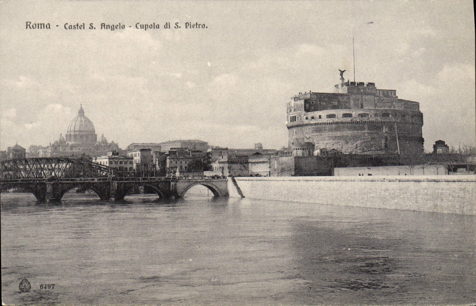CPA Roma Castel S Angela Cupola Di S Pietro