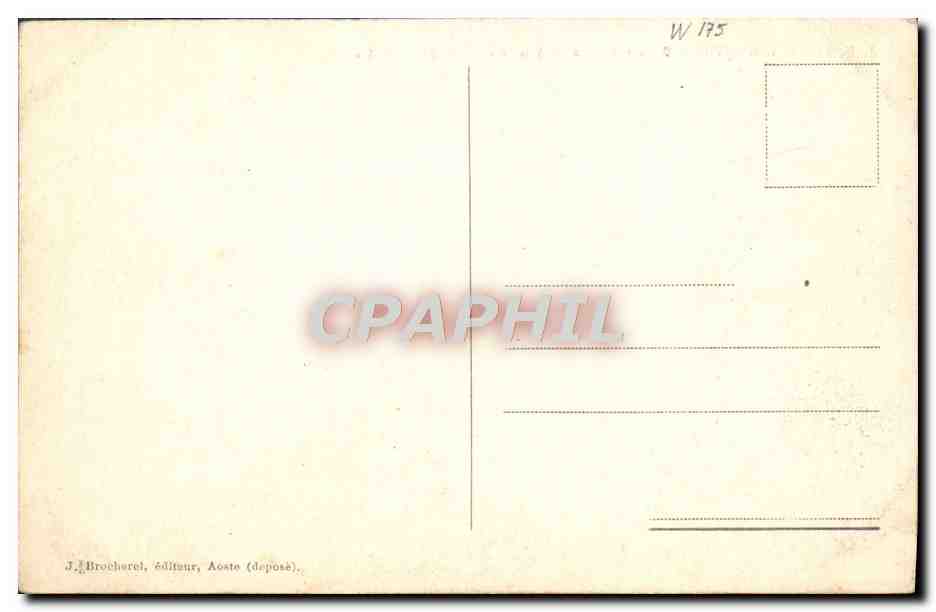 CPA Courmayeur Bassin De Courmayeur Du Mont De La Saxe — Rückseite