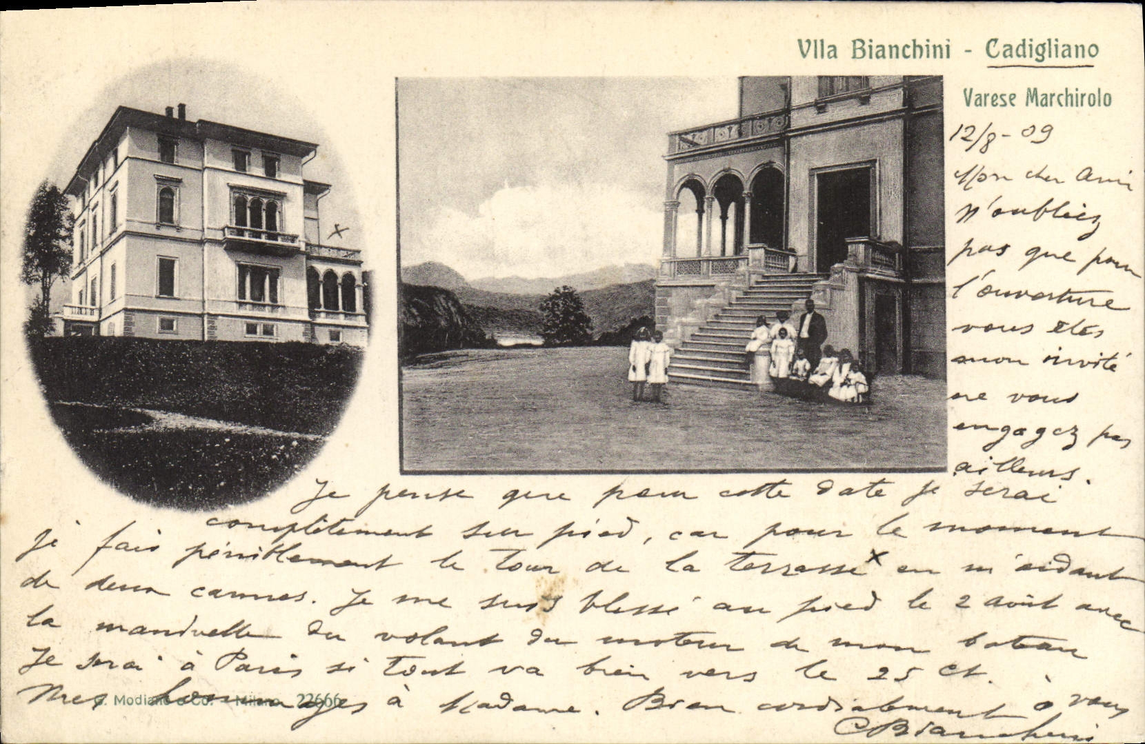 CPA Vlla Bianchini Cadigliano Varese Marchirolo