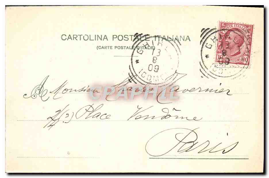 CPA Vlla Bianchini Cadigliano Varese Marchirolo — Rückseite