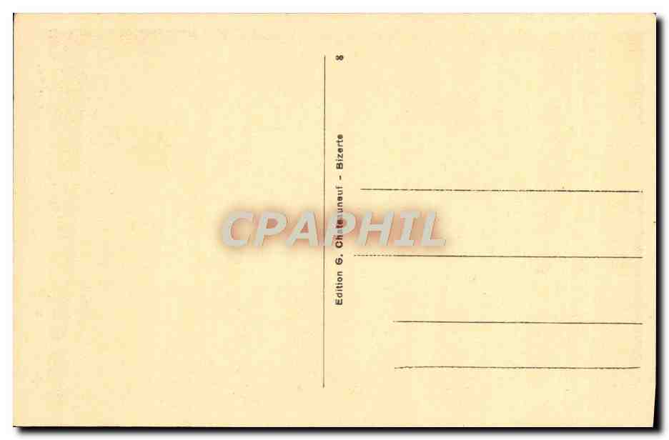 CPA Bizerte Rue Bab Djide — Rückseite