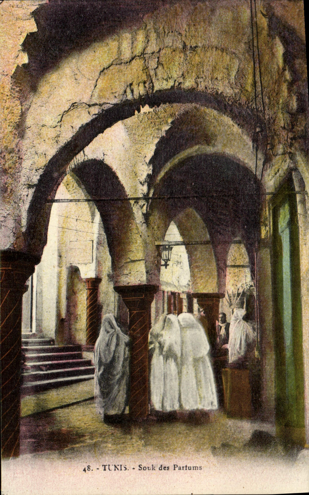 CPA Tunis Souk Des Partums
