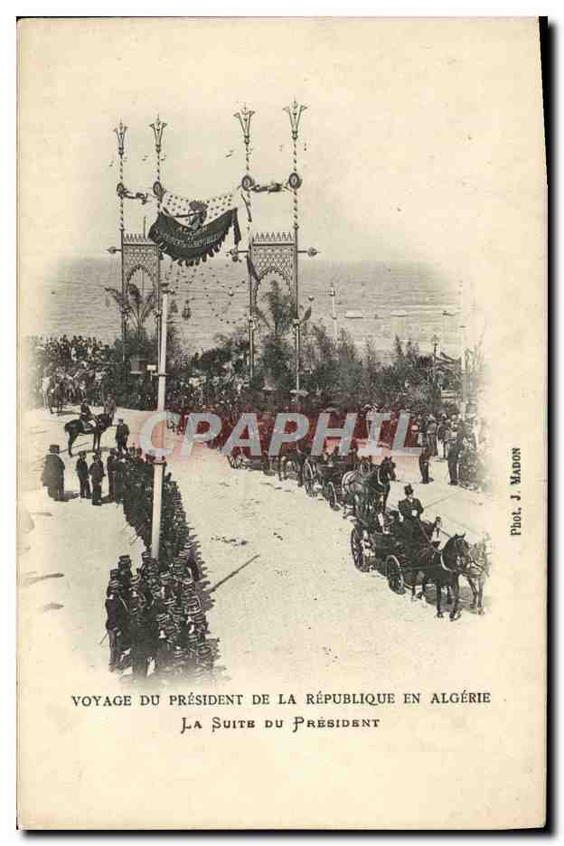Journey of the President of the Republic to Algeria — The President's Suite — Phot. J. Madon