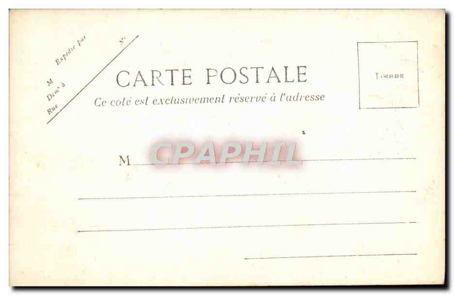 Voyage Présidentiel en Algérie — Avril 1903 — J. Geiser - Alger — Verso