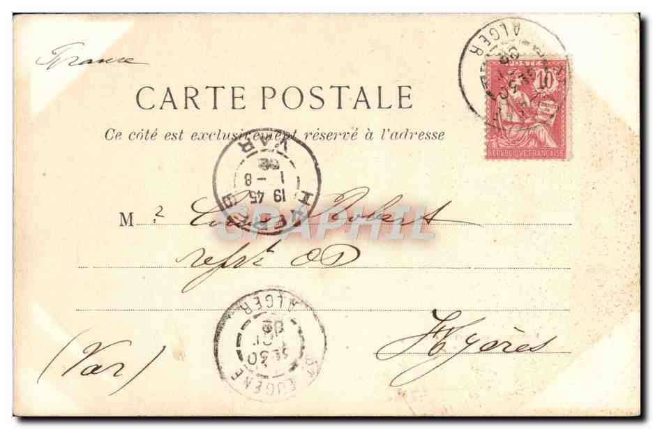 Mauresques Costume de Ville — GEISER ALGER n°46 — Verso