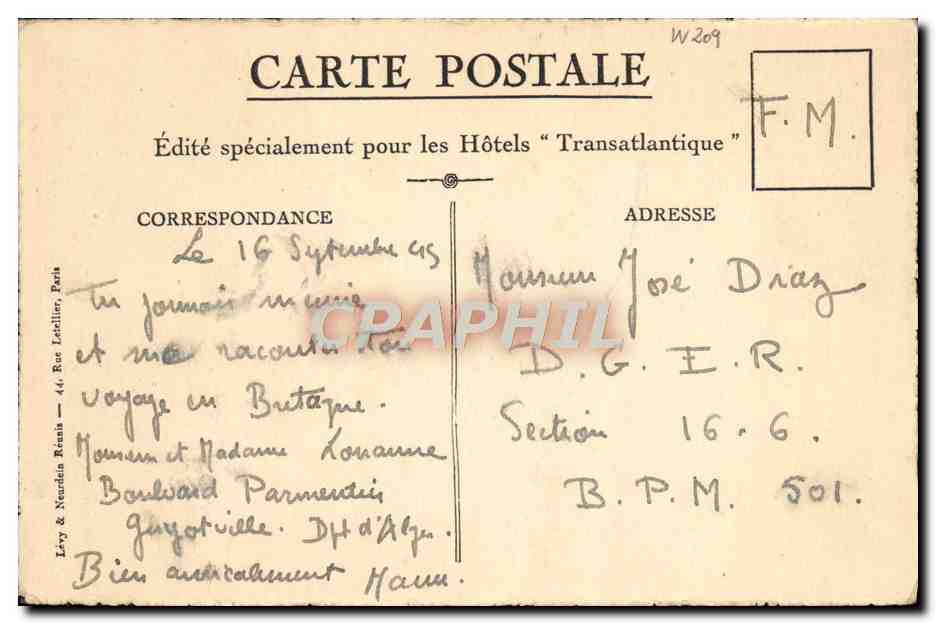 CPA Touggourt Entree De l'Oasis — Verso
