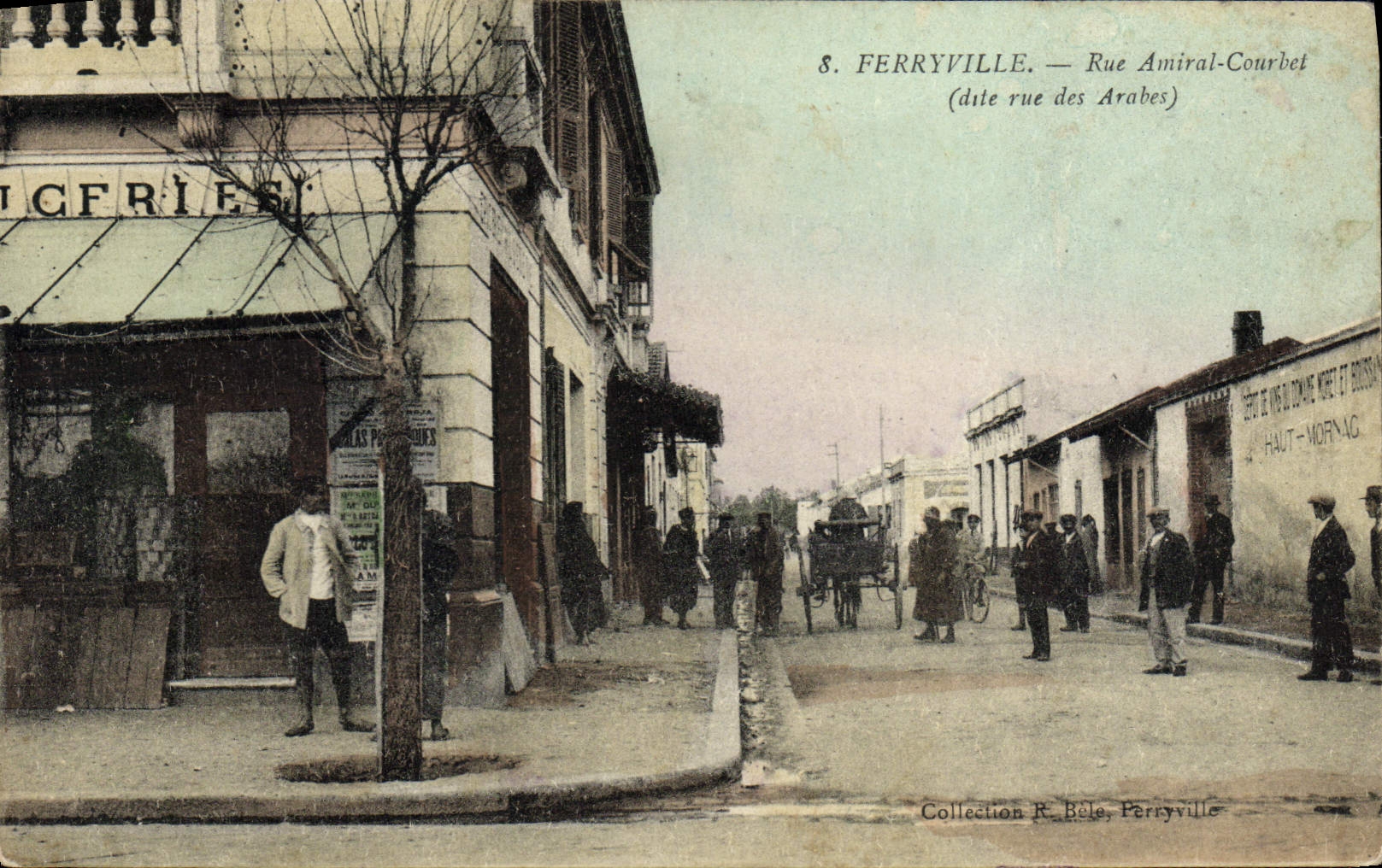 Ferryville — Rue Amiral-Courbet (dite rue des Arabes) — Collection R. Bele, Ferryville