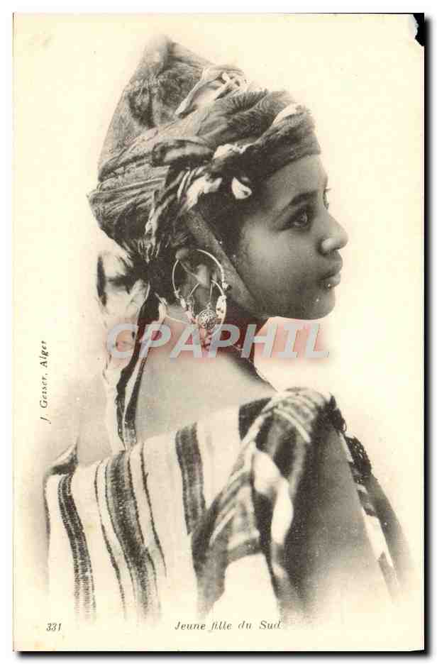 Jeune fille du Sud — J. Gasser, Alger, n° 331