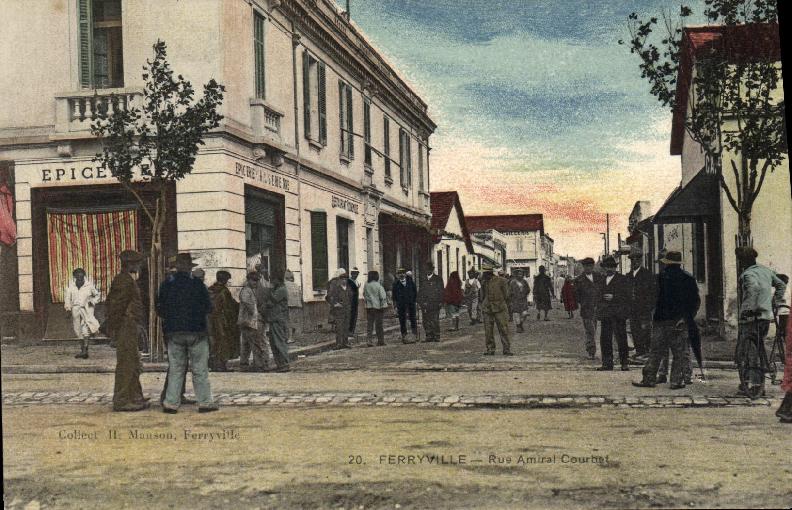 Ferryville — Rue Amiral Courbet — Collect. H. Manson, Ferryville