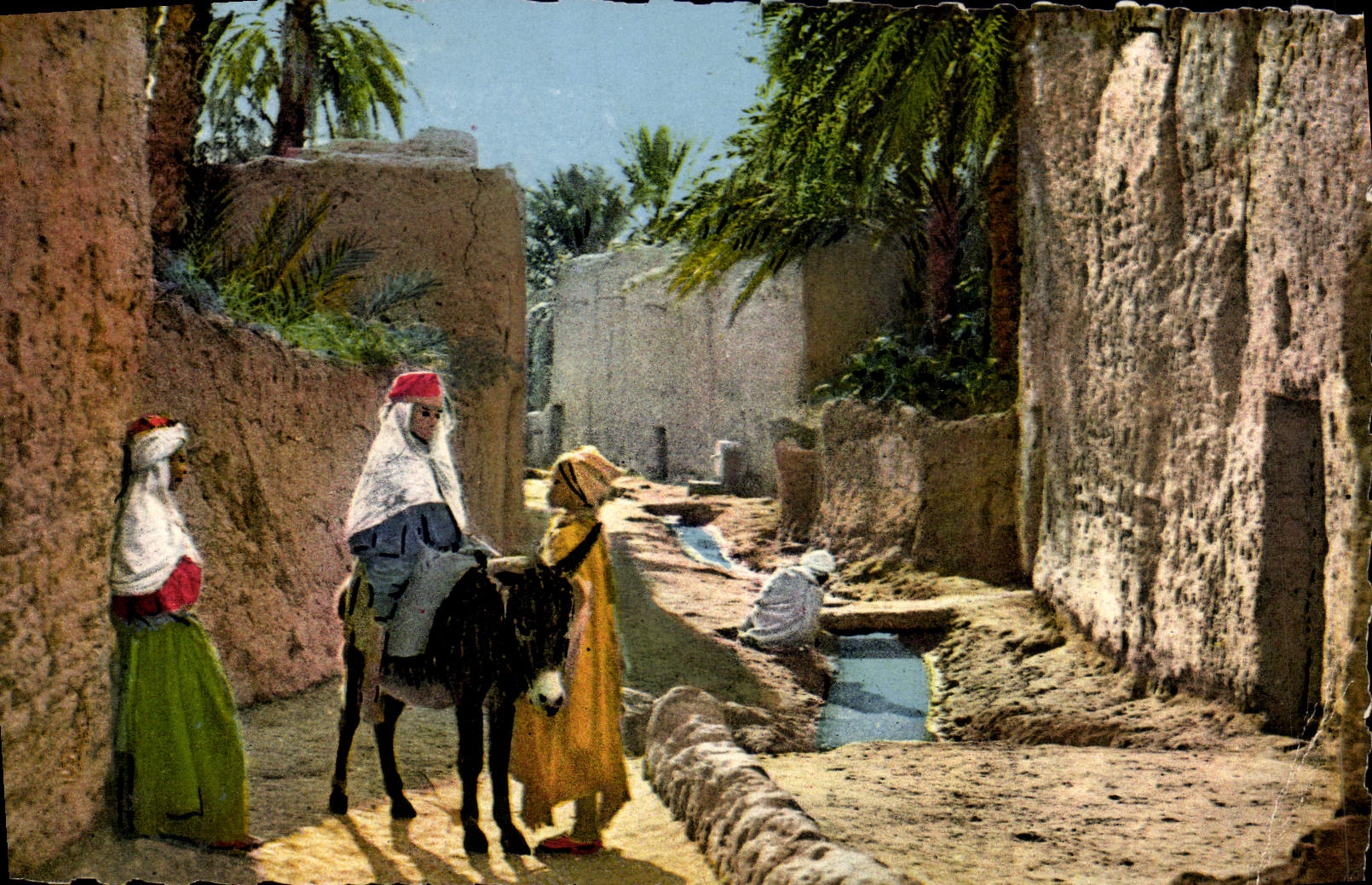 A Village in the South — North Africa — Éditions IOMONE, Algiers, no. 8.027