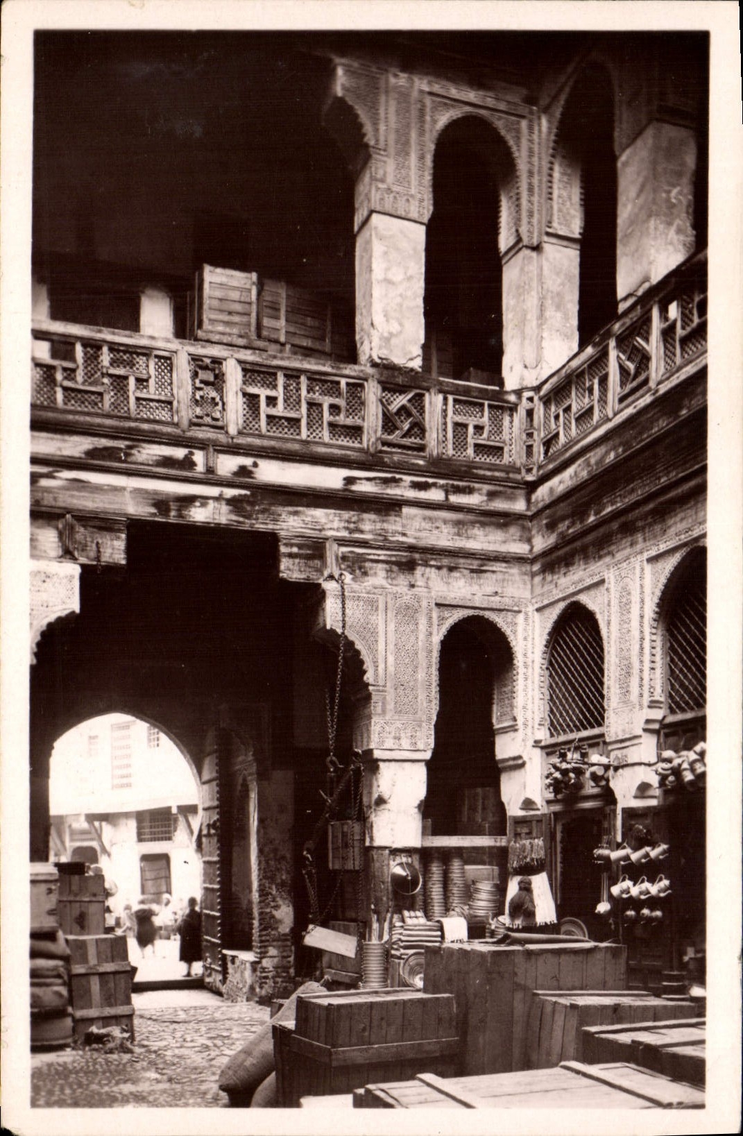 CPA Fes Fondouk Nejjarine