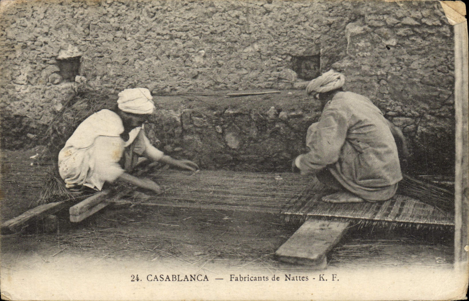 CPA Casablanca Fabricants de Nattes