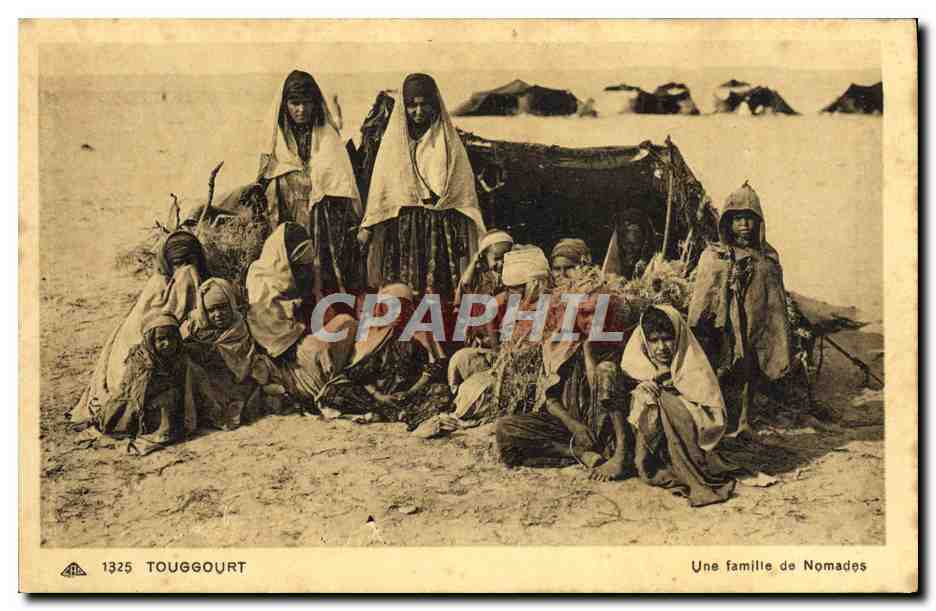 Touggourt — Une famille de Nomades — Librairie Barbot-Devamme, Touggourt