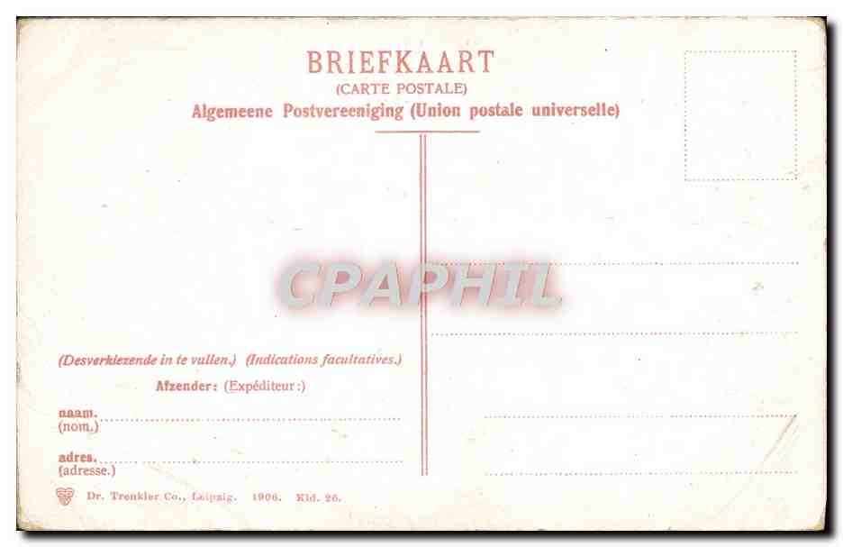 CPA Twee Zuid Bevelandsche Boerenmeisjes Enfants Folklore — Rückseite