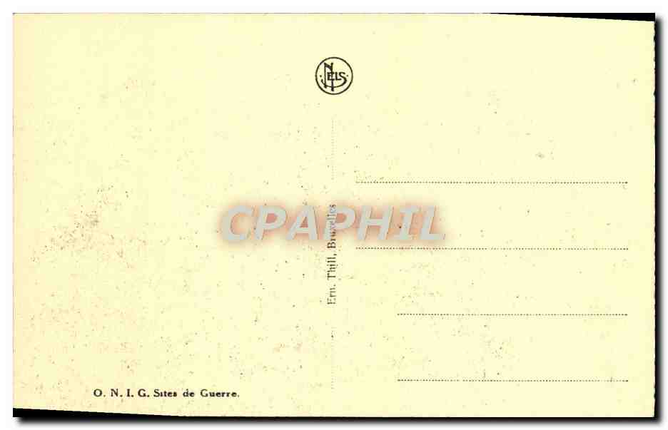 CPA Boyau de la mort a Dixmude La souriciere Militaria — Rückseite