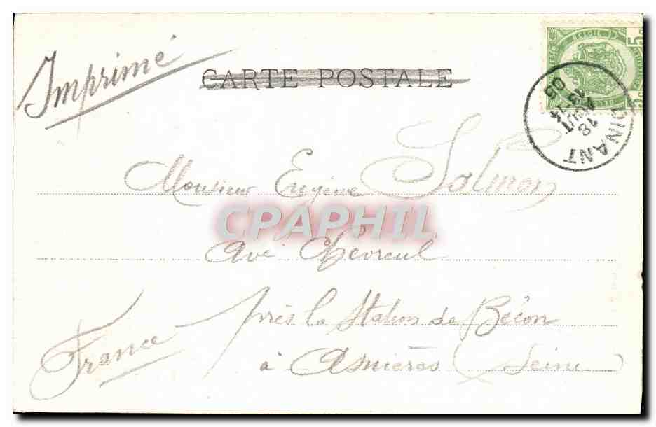 CPA Dinant La Meuse et le rocher Bayard Peche Pecheur — Rückseite