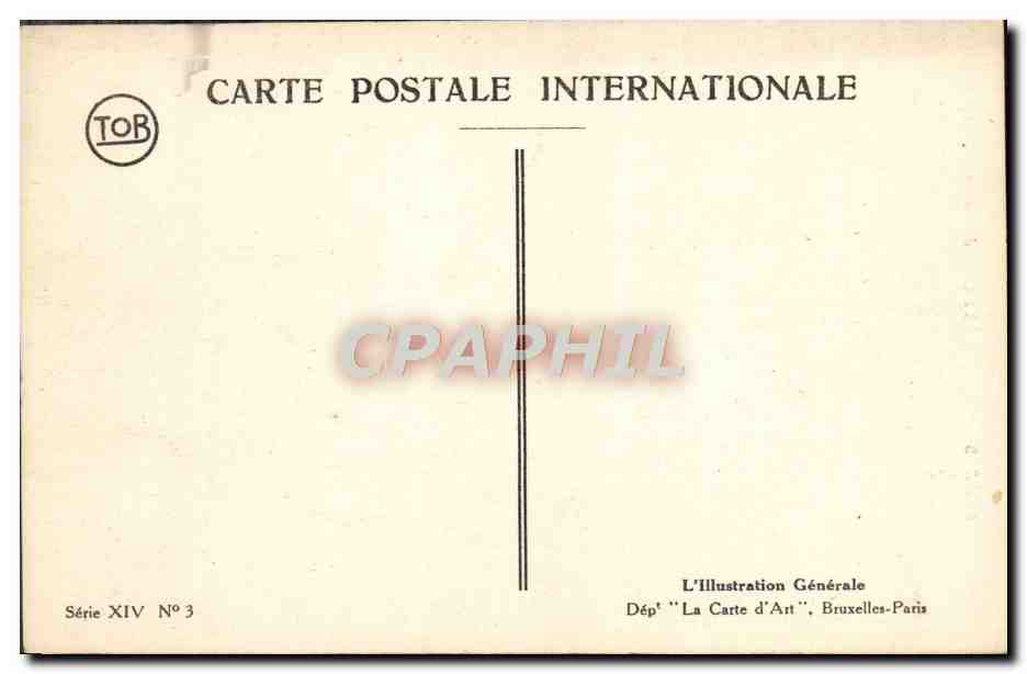 CPA Bruges La Loge des Bourgeois — Verso