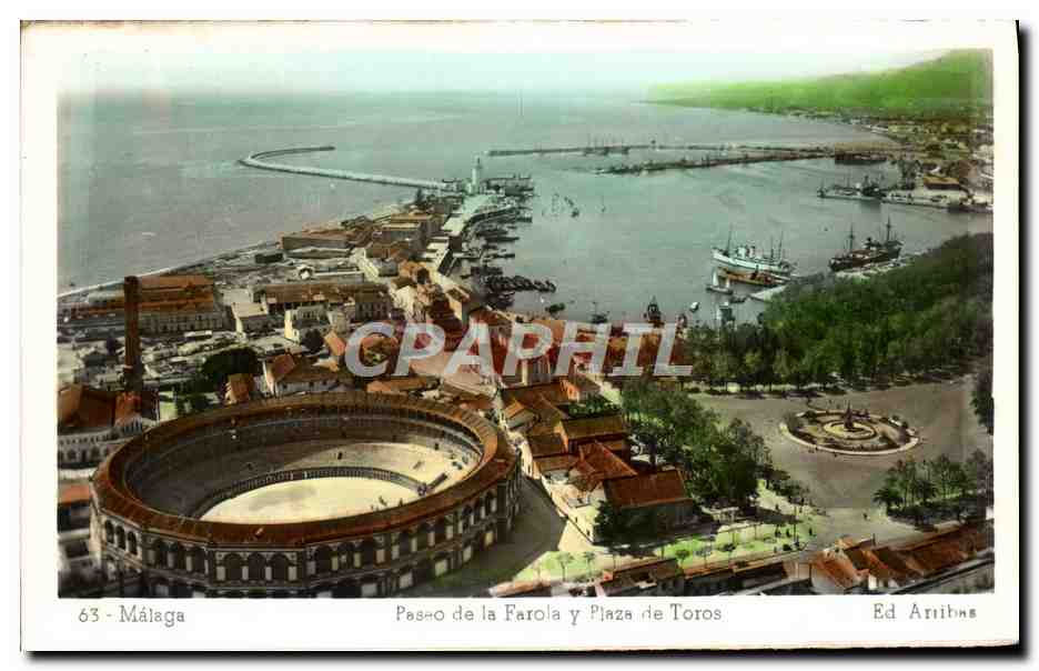 CPM Malaga Paseo de la Farola y Plaza de Toros 