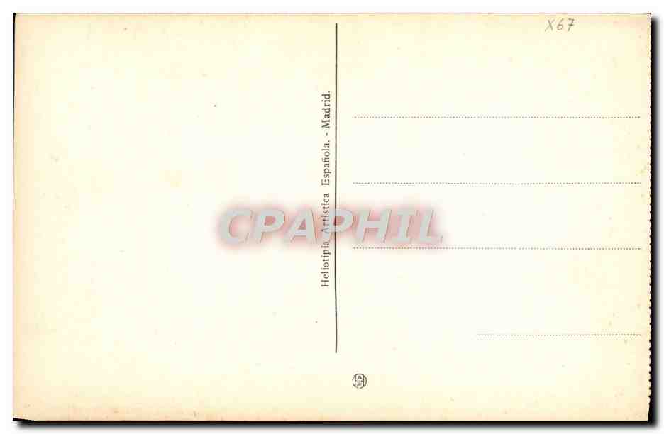 CPA Toledo Greco Entierro del Conde de Orgaz — Rückseite