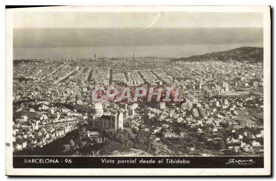 Barcelone - 96 — Vue partielle depuis le Tibidabo — Zarrouka