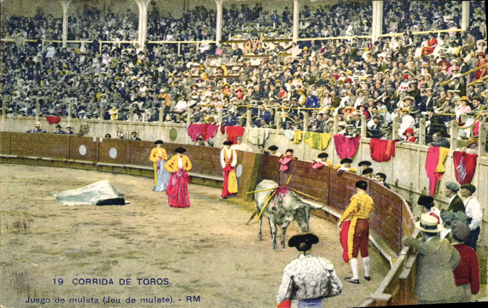 CPA Corrida De Toros Juego de muleta Corrida