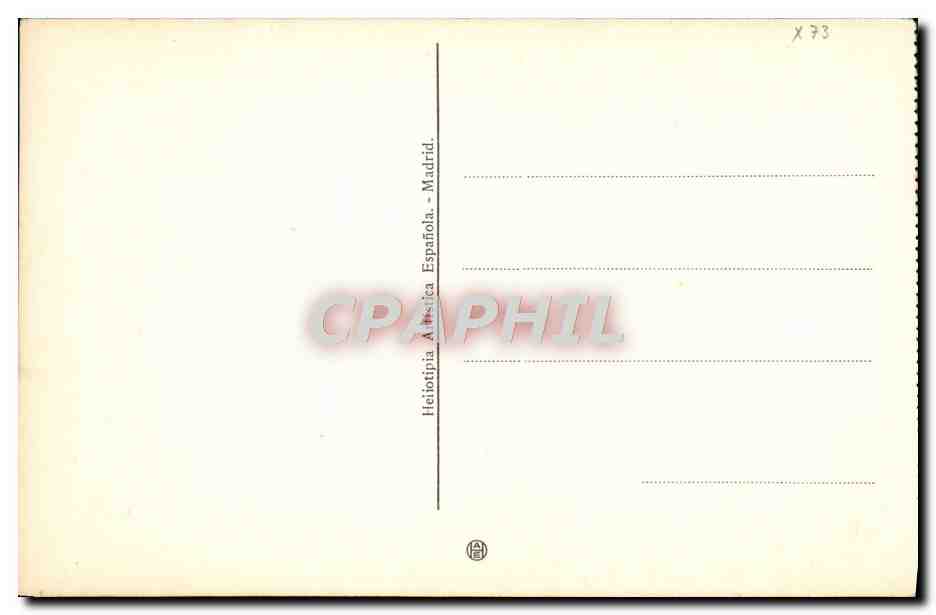 CPA Toledo Portada del Hospital de Santa Cruz — Rückseite