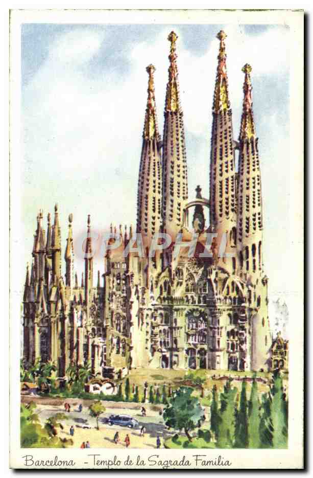 Barcelona - Tempel der Sagrada Familia — Verleger 'Tempel der Sagrada Familia' Nr. 4