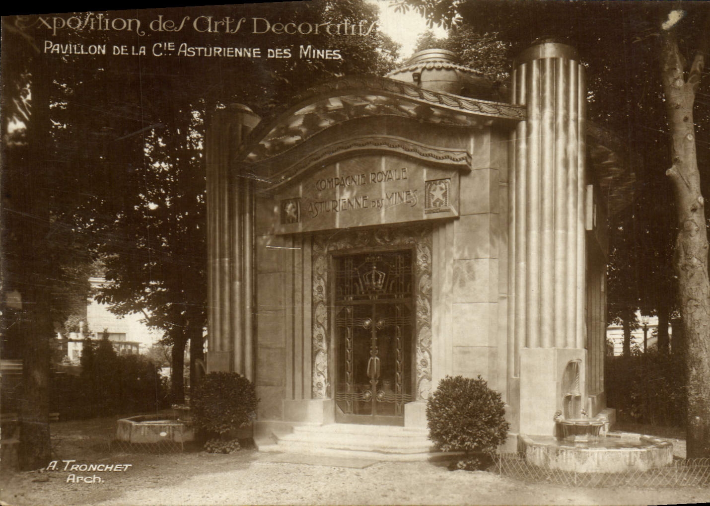 CPA Paris Exposition des Arts Decoratifs Pavillon De La Cie Asturienne Des Mines