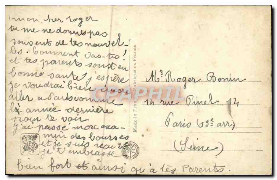 CPA Paris Exposition des Arts Decoratifs Pavillon De La Cie Asturienne Des Mines — Rückseite