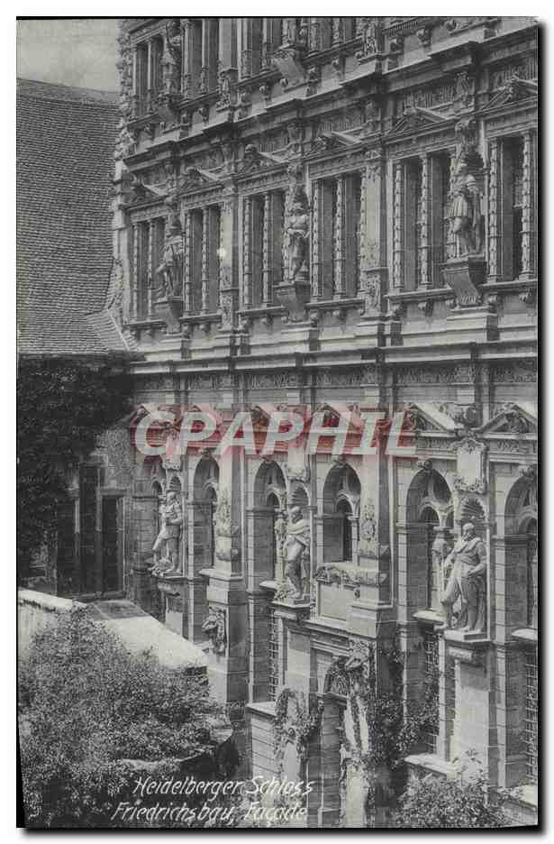 CPA Heidelberger Schloss Friedrichsbau Facade