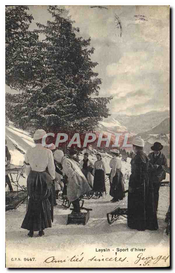 Leysin - Winter-Sport — C.P.N. 9447 — Georges - Vorderseite