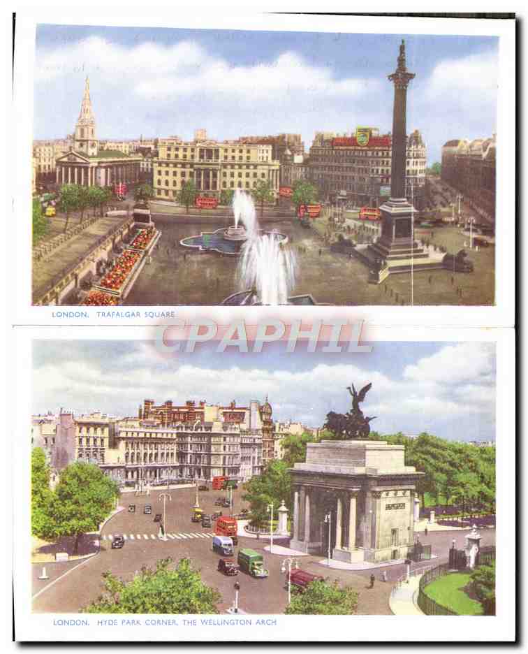 Cartes depliantes London Big Ben Parliaament Square — Rückseite