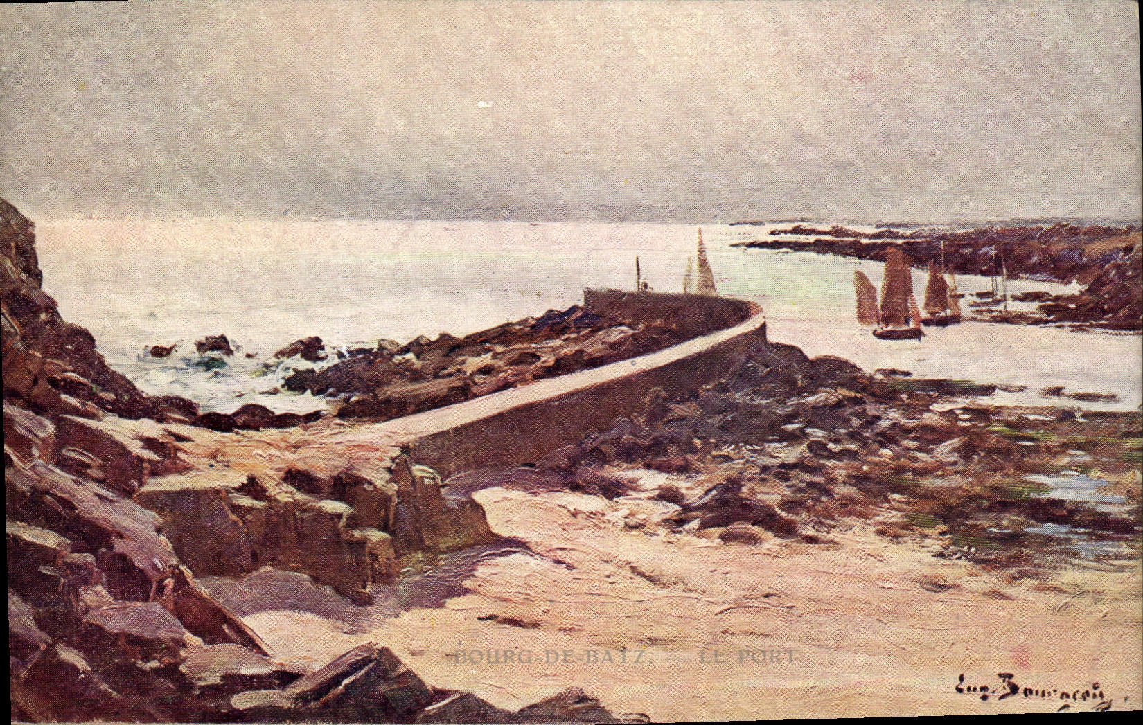 CPA Bourg de Batz Le port