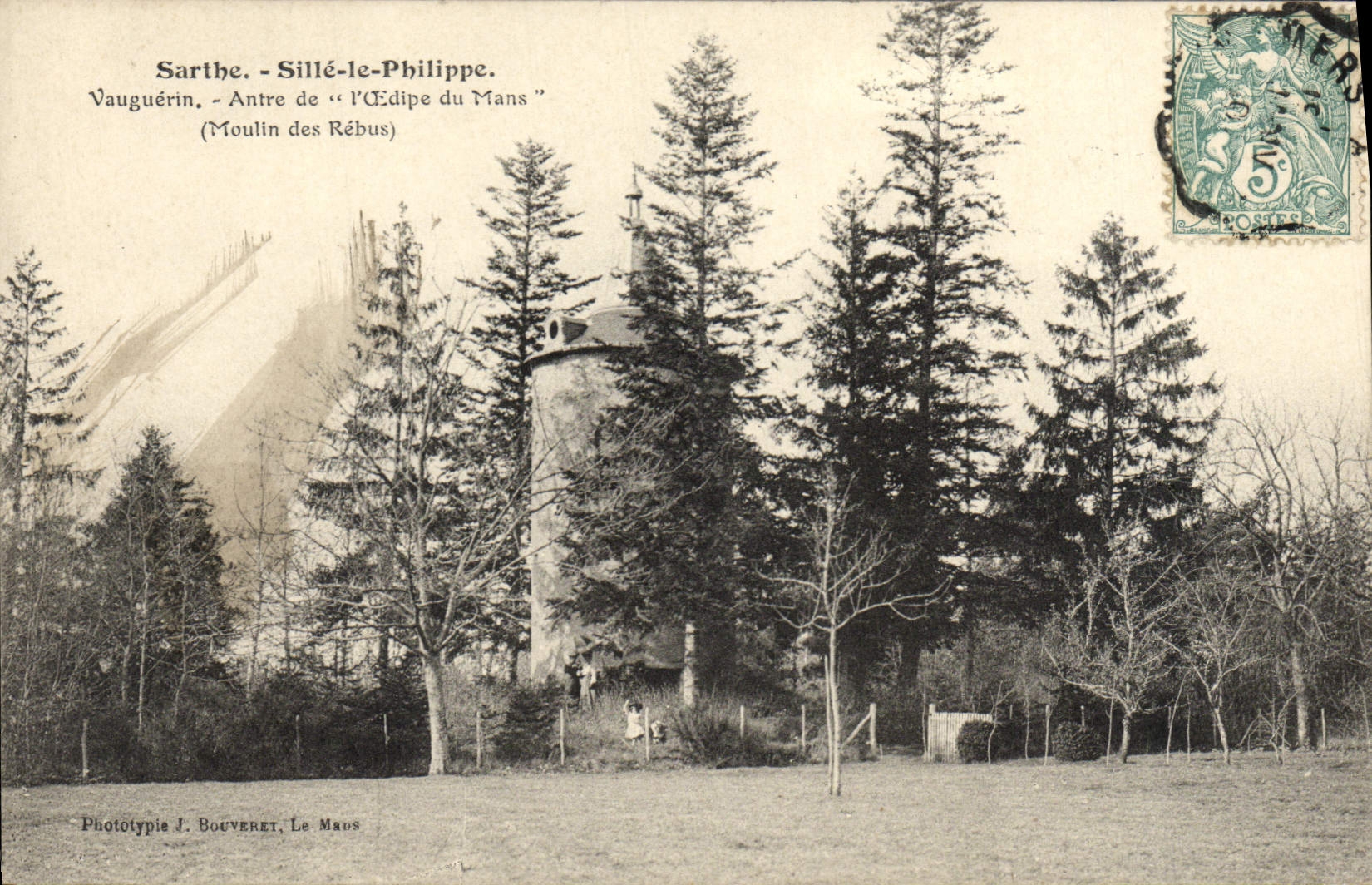 CPA Sarthe Sille Philippe Moulin de Rebus 