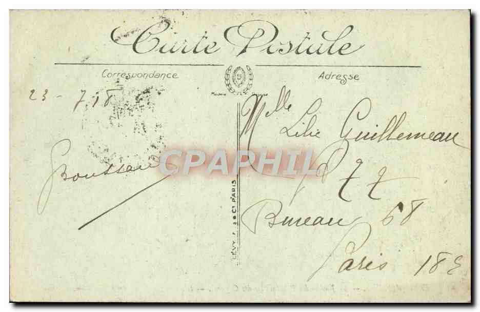 CPA Angers Le Jardin des plantes Ile des cygnes — Rückseite
