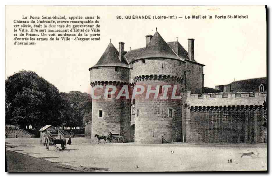 CPA Guerande Le Mail et la Porte St Michel