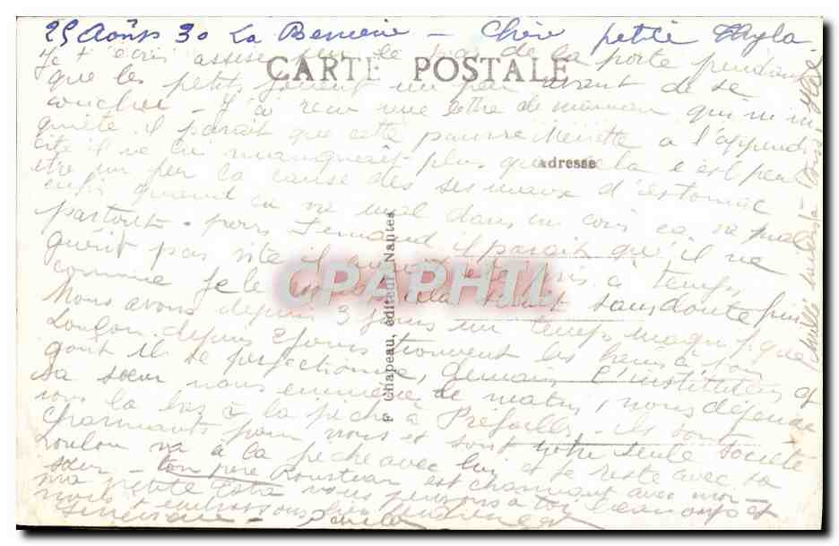 CPA Guerande Le Mail et la Porte St Michel — Rückseite