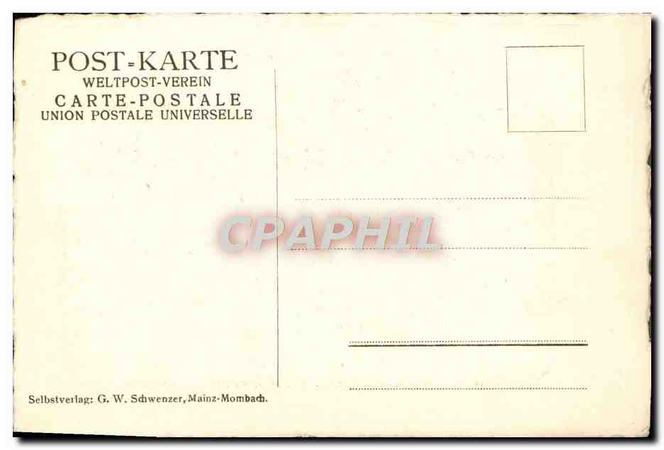 CPA Mainz  — Rückseite