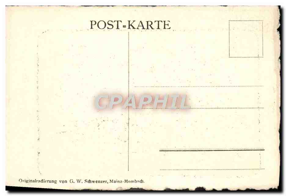 CPA Mainz  — Rückseite
