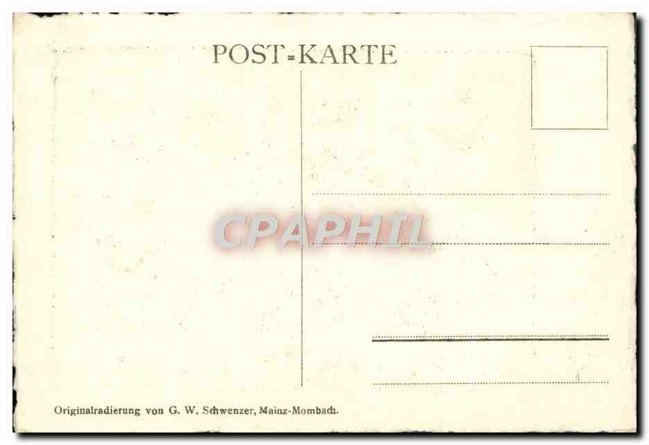 CPA Mainz  — Rückseite
