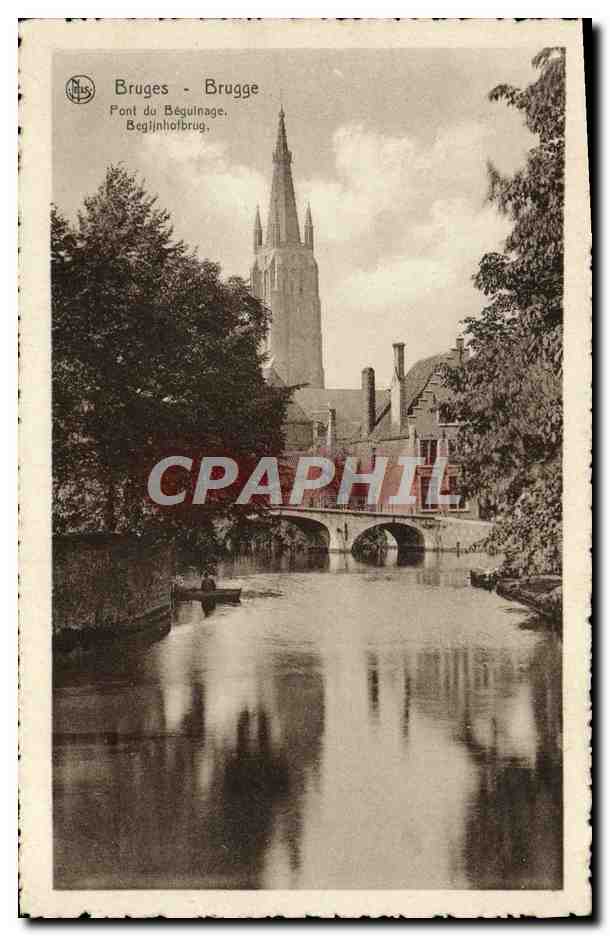 CPA Bruges Brugge Pont de Beguinage
