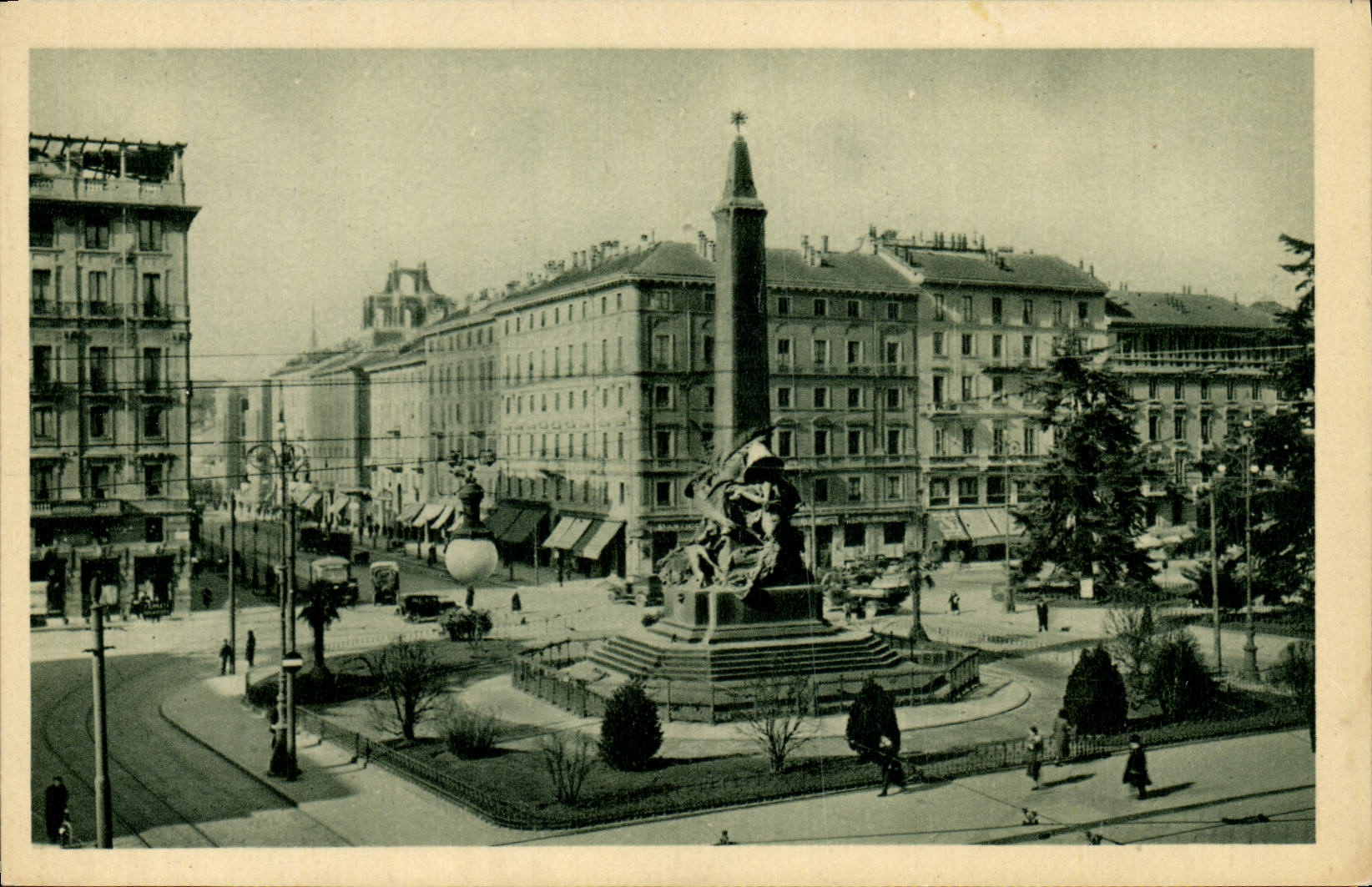 CPA Milano Monumento delle Cinque Giornate