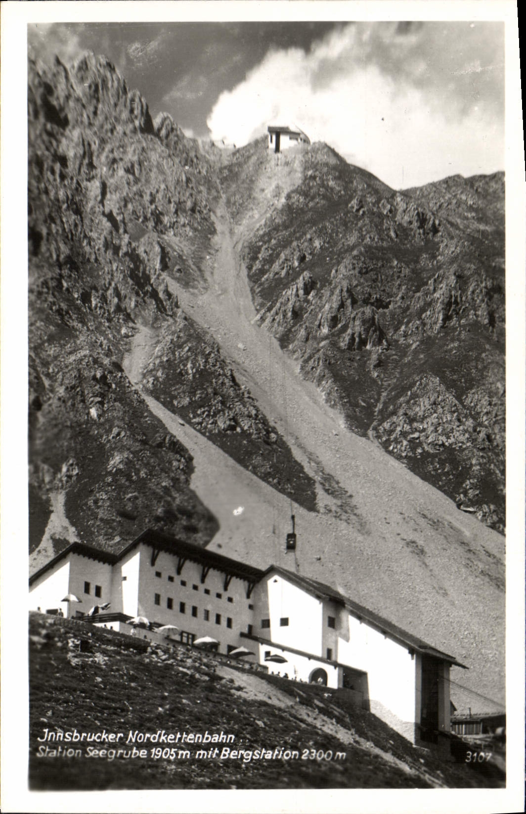 CPA Innsbrucker Nordkettenbahn Station Seegrube 