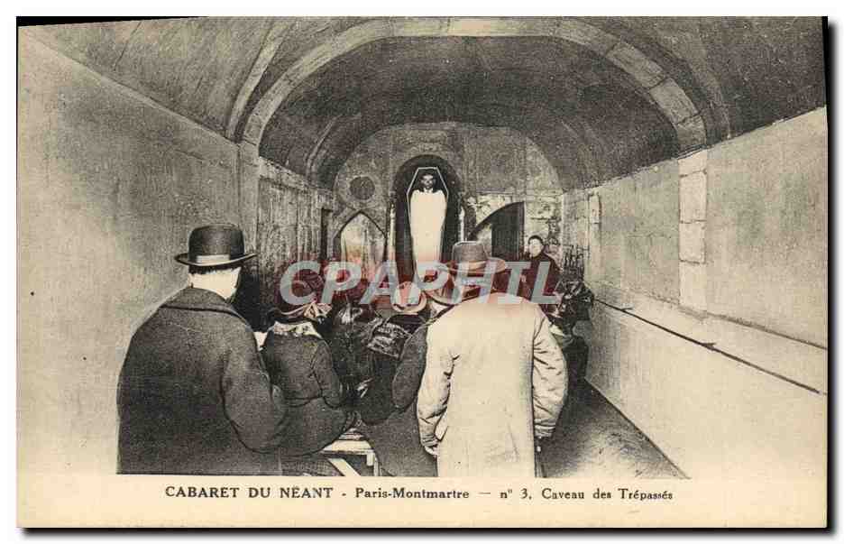 CPA Cabaret Du Neant Paris Montmartre Caveau des Trepasses